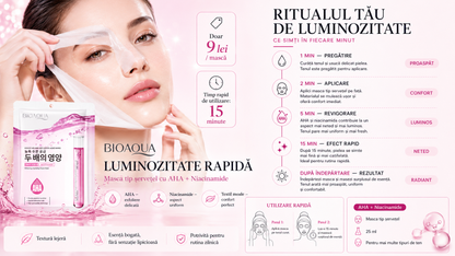 Mască profesională pentru uniformizarea tenului și iluminare