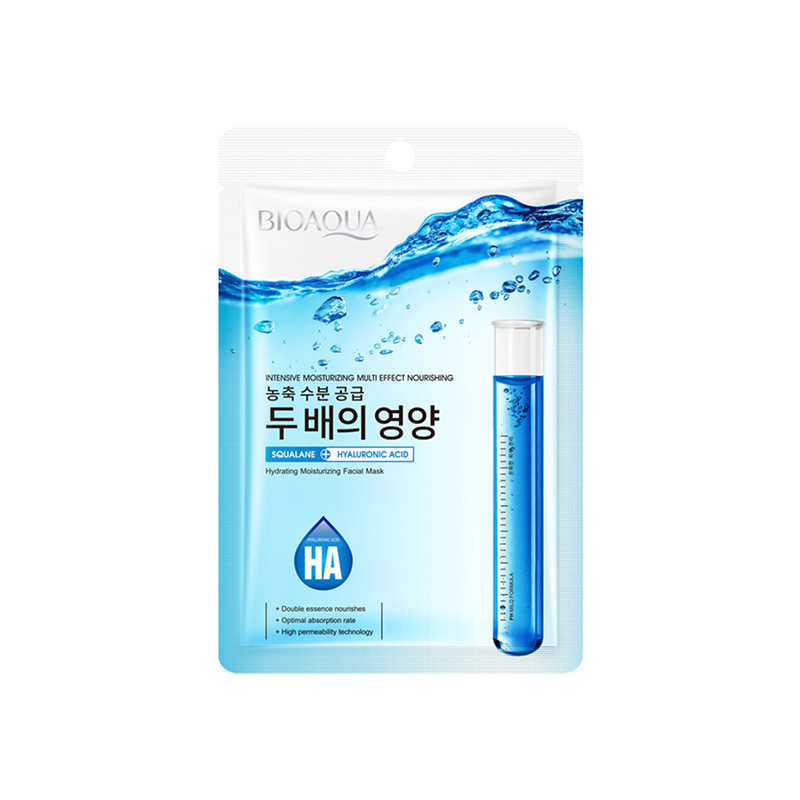 Mască facială cu acid hialuronic